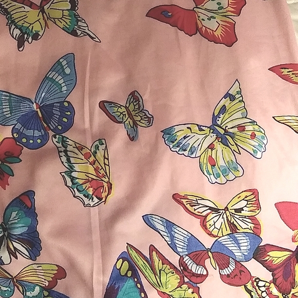 Bright Casual Boho Butterfly Dress Sz: L, Whimsical and Fun! - Picture 2 of 2
